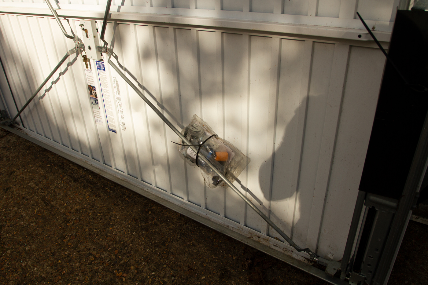 Garador Carlton Vertically Ribbed Retractable Garage Door in White