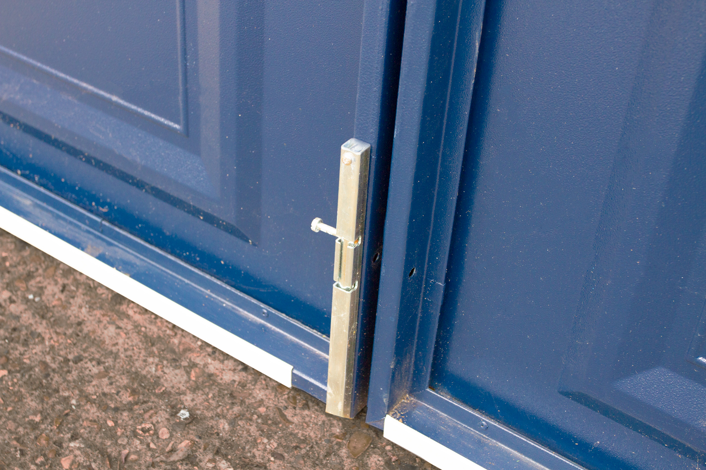 Novoferm Georgian Split Side Hinged Garage Door in RAL 5011 Steel Blue