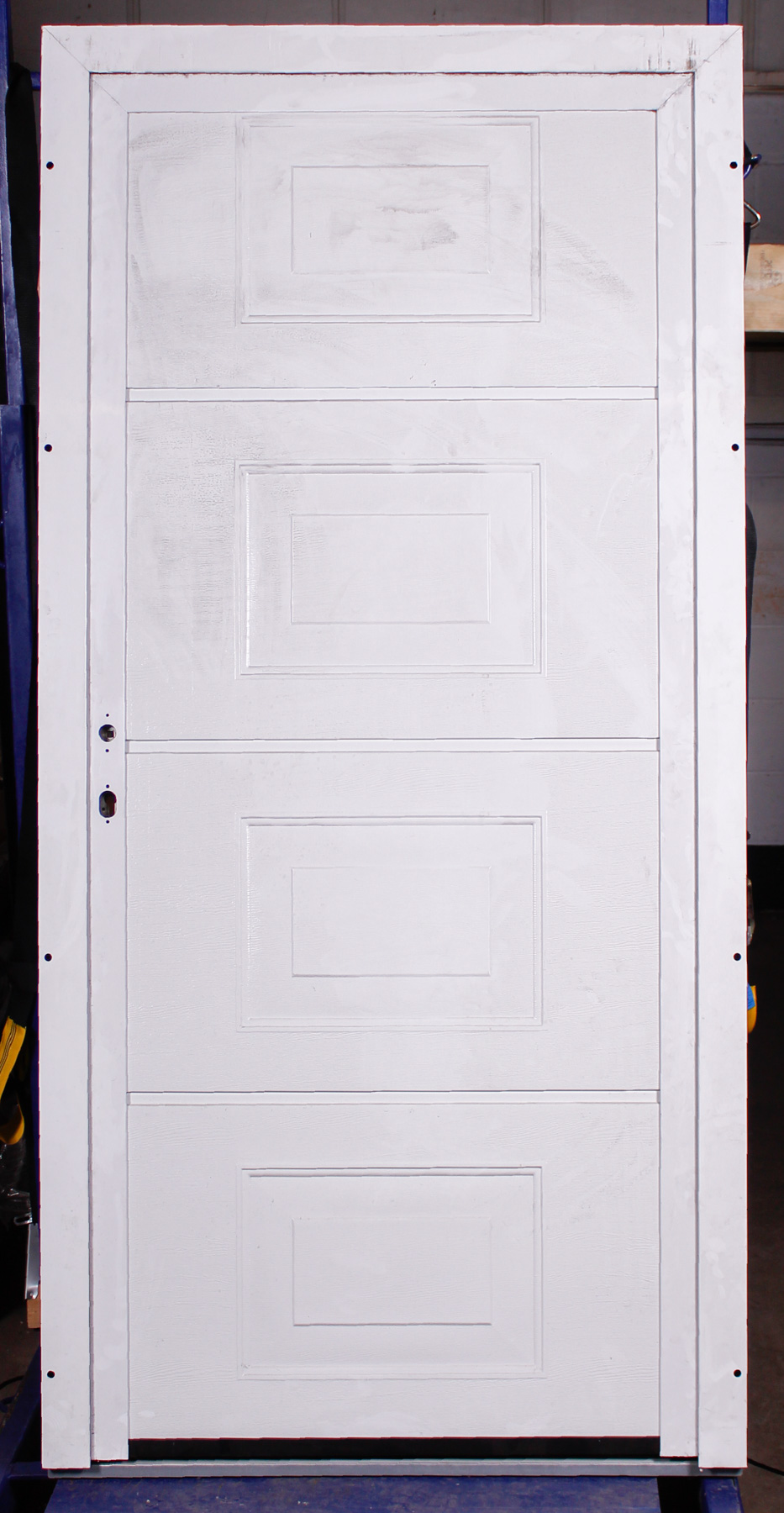 Hormann Ecotherm Pannelled Georgian in White Primed