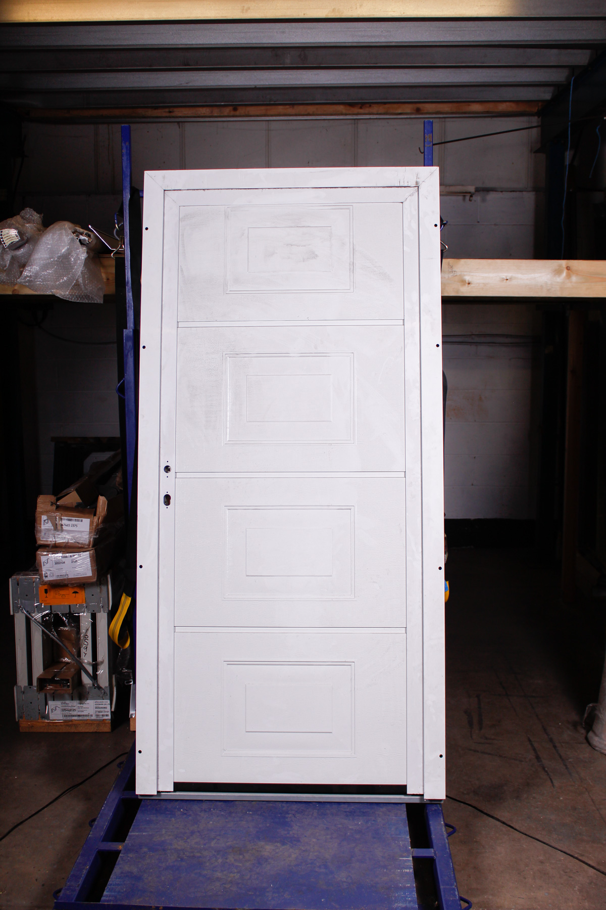 Hormann Ecotherm Pannelled Georgian in White Primed