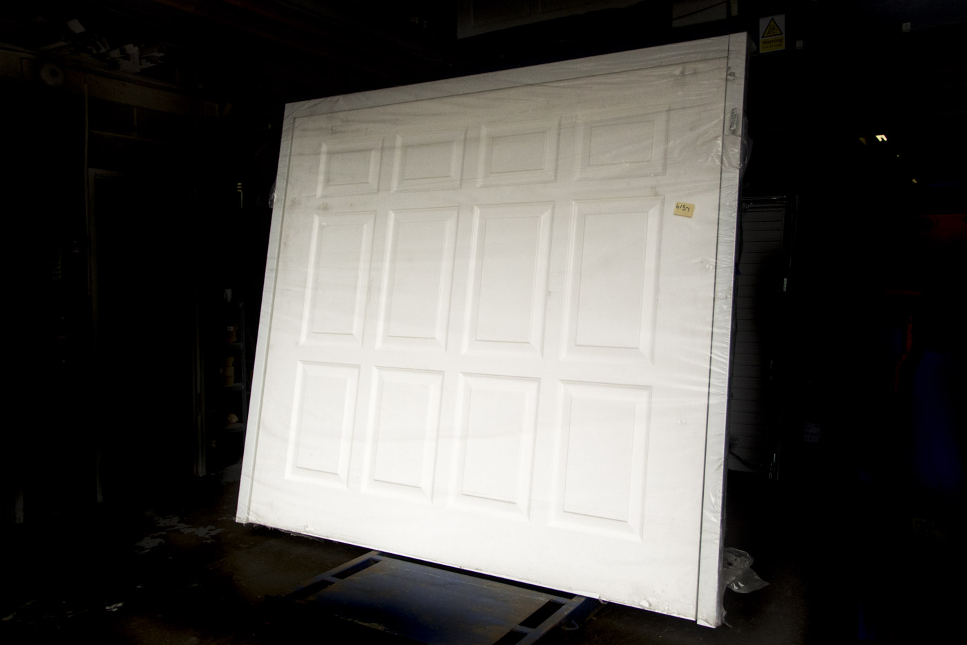 Wessex Georgian Tall 3C Retractable Up and Over Garage Door White