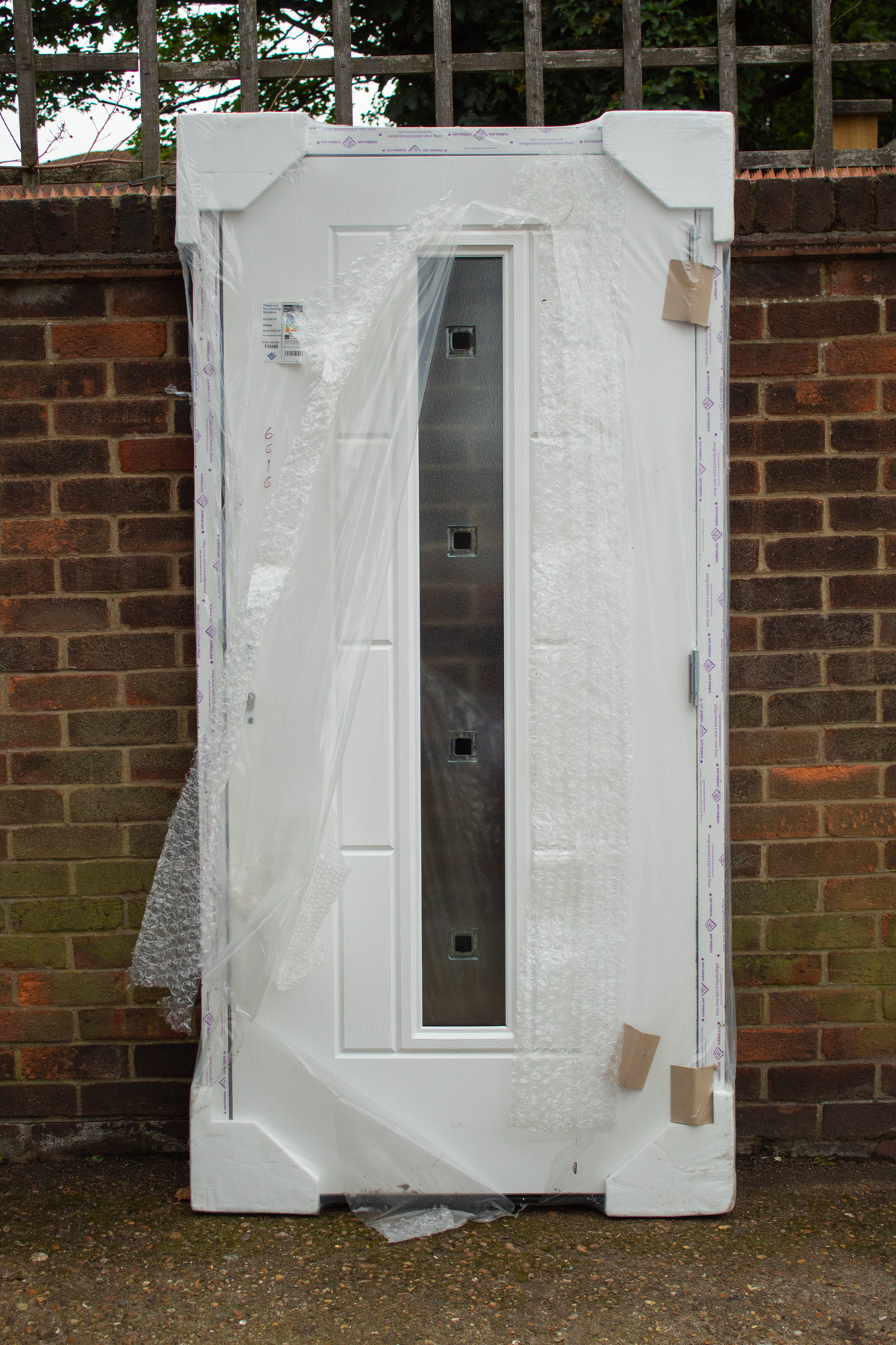 Rockdoor Vermont LH Opening Inwards with Quadra Glass + S-Lite in Anthracite