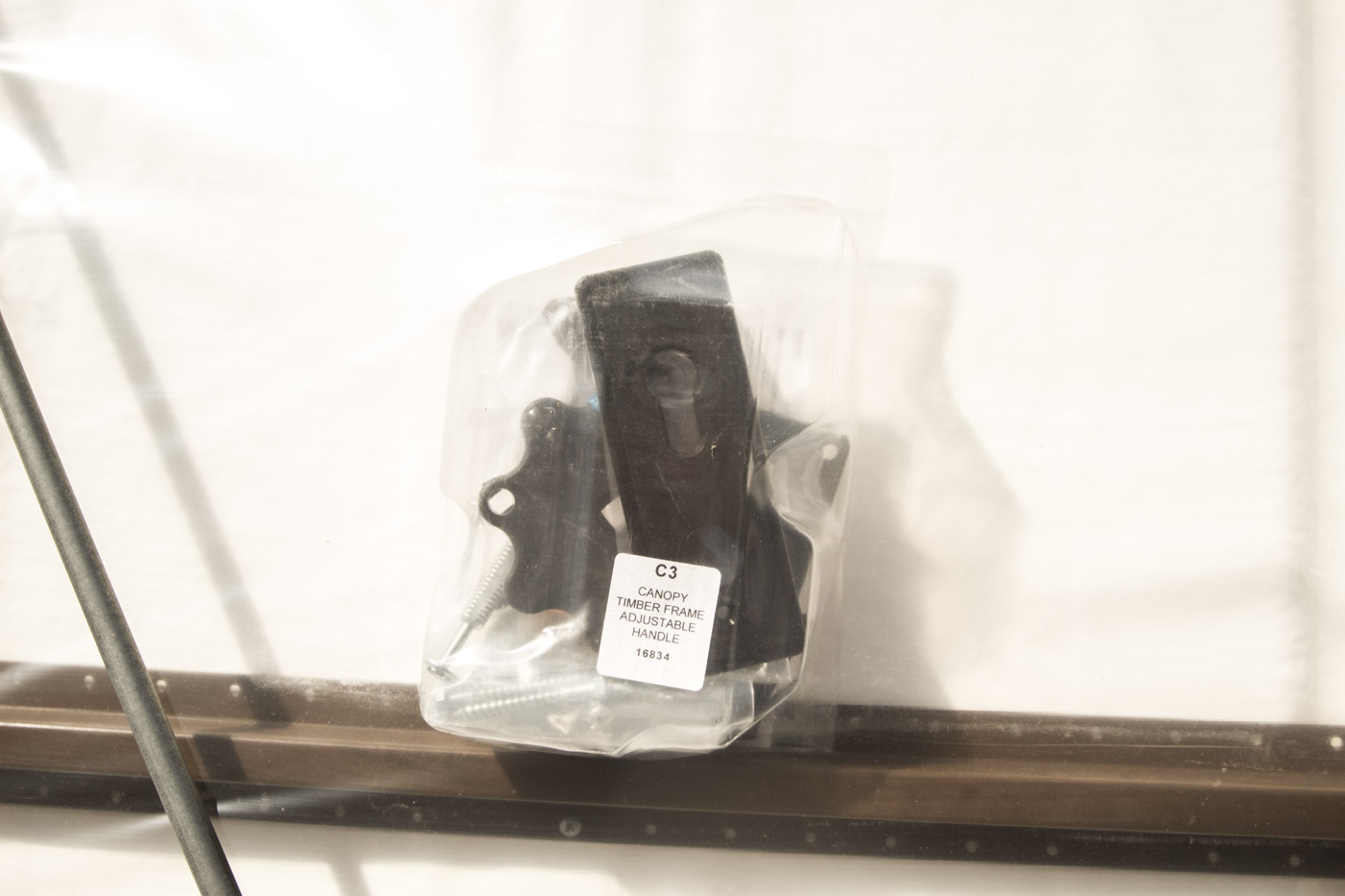 Garador Penshurst Tudor Honey Beech Canopy Garage Door