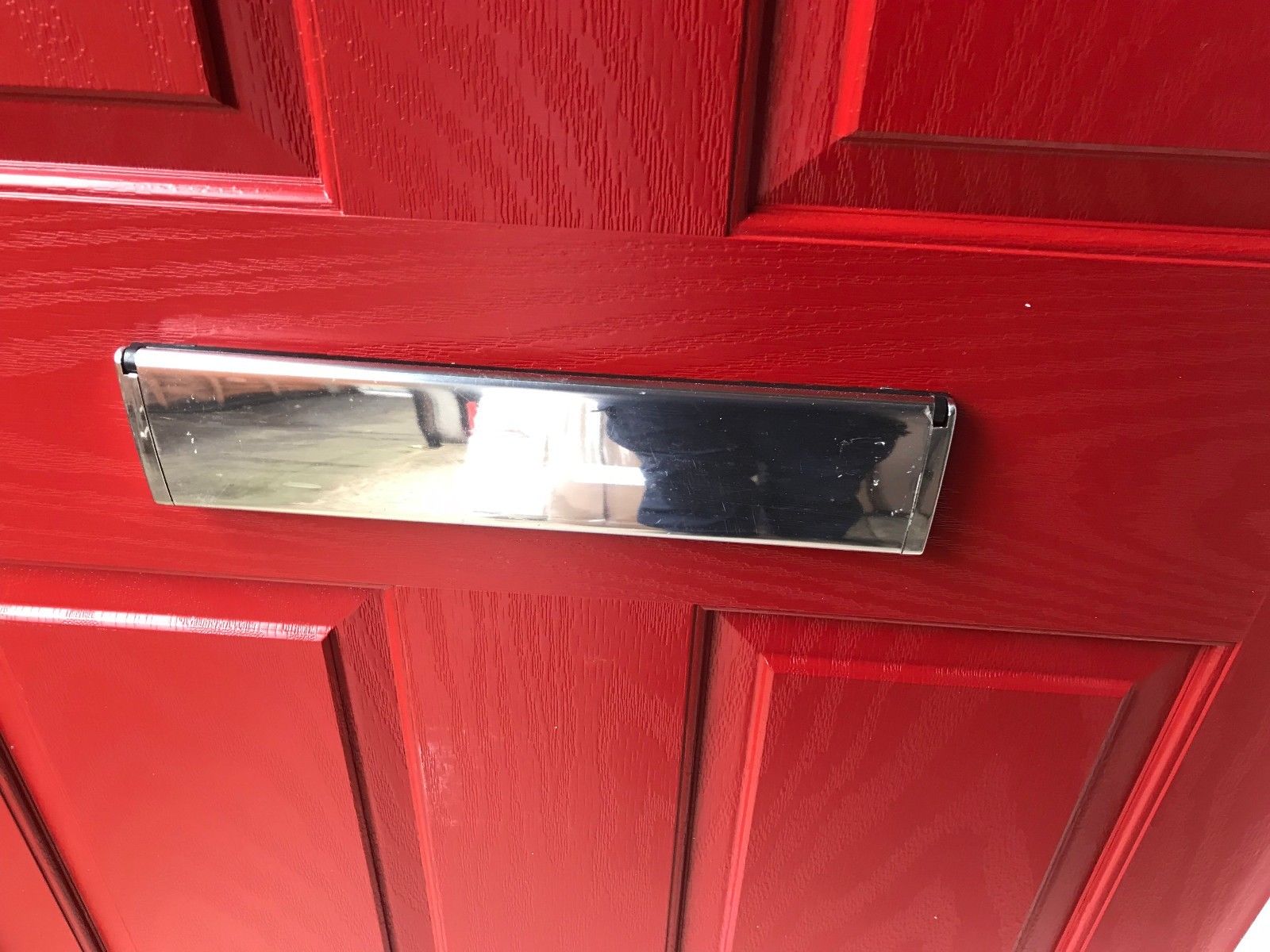 Hormann ThermoComp TR01 with Fanlight in Signal Red