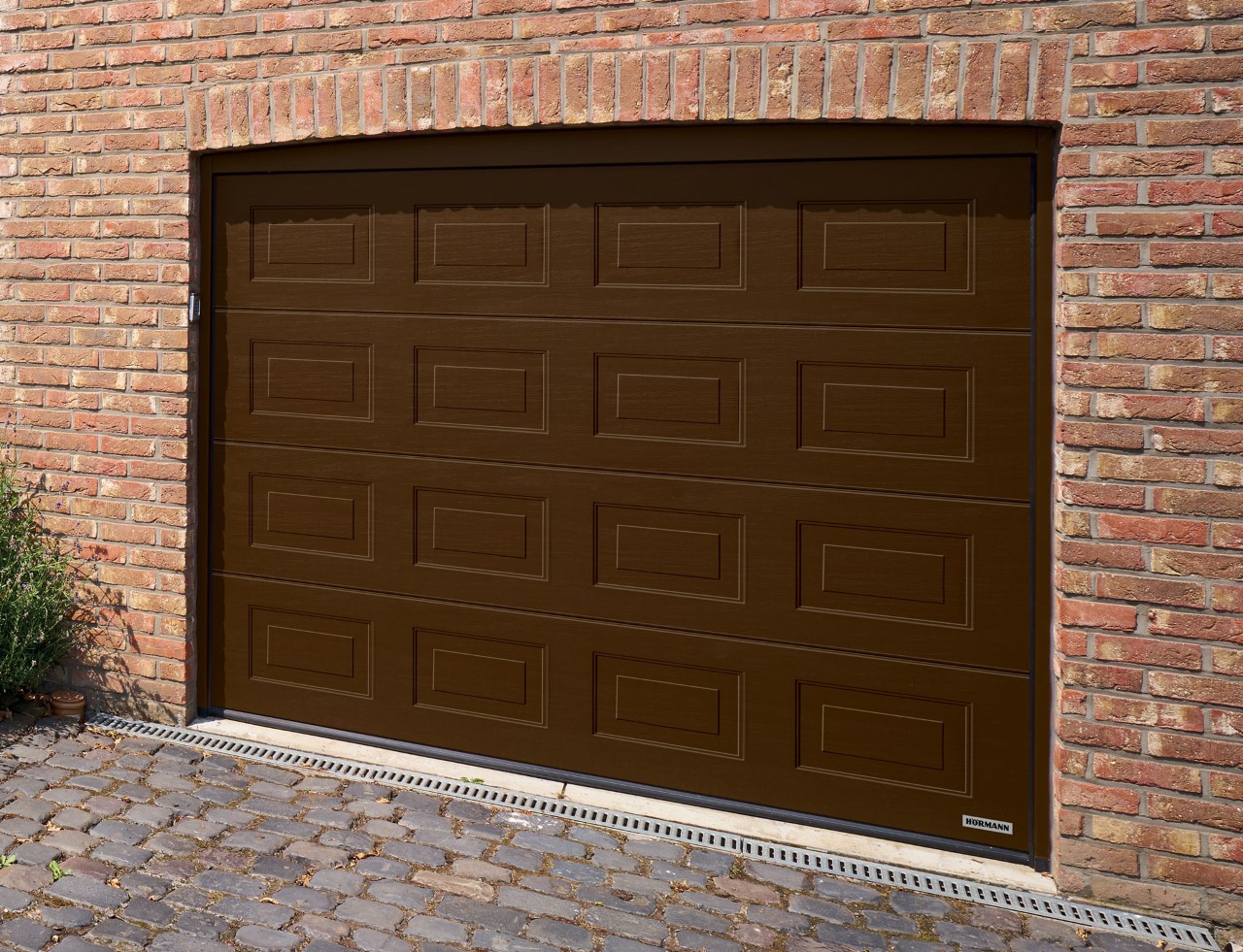 hormann lpu sectional brown decograin