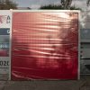 Garador Carlton Vertically Ribbed Garage Door in Red