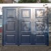 Novoferm Georgian Split Side Hinged Garage Door in RAL 5011 Steel Blue