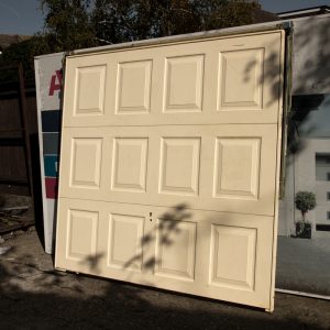 Garador Georgian Canopy Garage Door in White