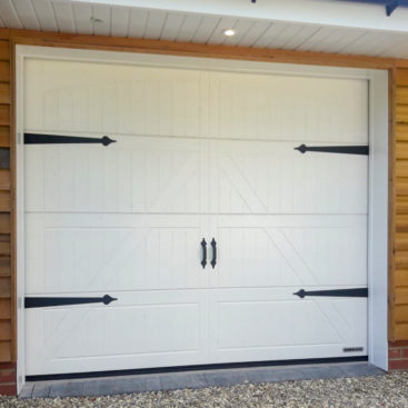 Hormann LTH42 Garage Door in Limestone White