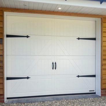 Hormann LTH42 Garage Door in Limestone White