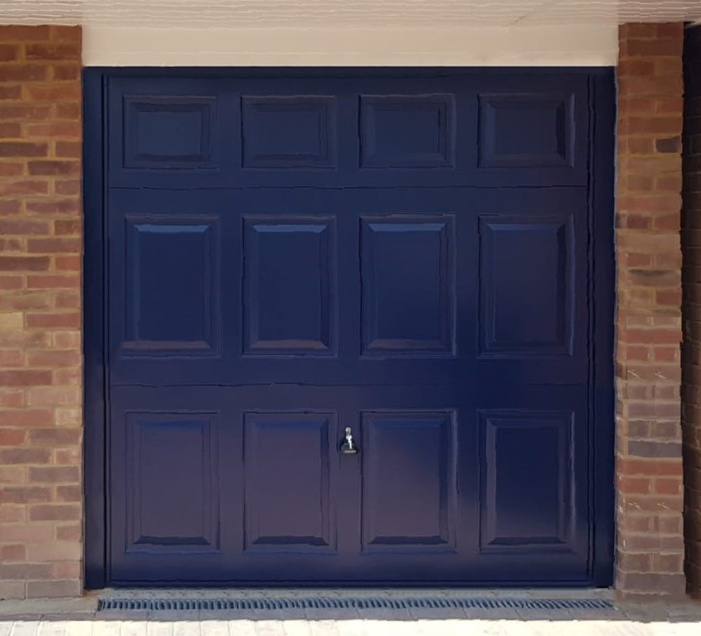 Garador Beaumont Garage Door in Steel Blue