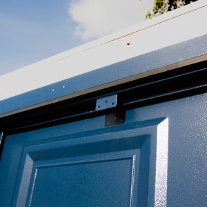 Novoferm Georgian Split Side Hinged Garage Door in RAL 5011 Steel Blue