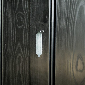 Wessex Pembroke Tudor Black Woodgrain Up and Over Garage Door Panel