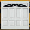 Meridian Brittania Georgian with Sunburst Top in White Gloss