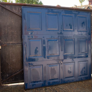 Garador Georgian finished in RAL5011 Blue