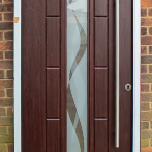 Rockdoor Vermont LH Opening Inwards in Rosewood