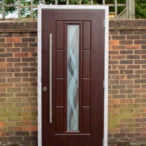 Rockdoor Vermont LH Opening Inwards in Rosewood