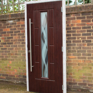 Rockdoor Vermont LH Opening Inwards in Rosewood