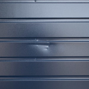 Fort Drayton Horizontal Small Rib Canopy Garage Door in Blue