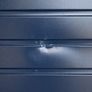 Fort Drayton Horizontal Small Rib Canopy Garage Door in Blue
