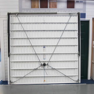 Garador Carlton Guardian SBD Vertical Rib Canopy Garage Door in White