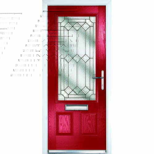 Red front door