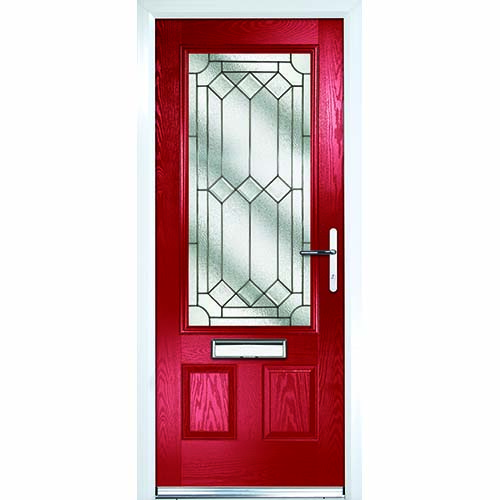 Red front door