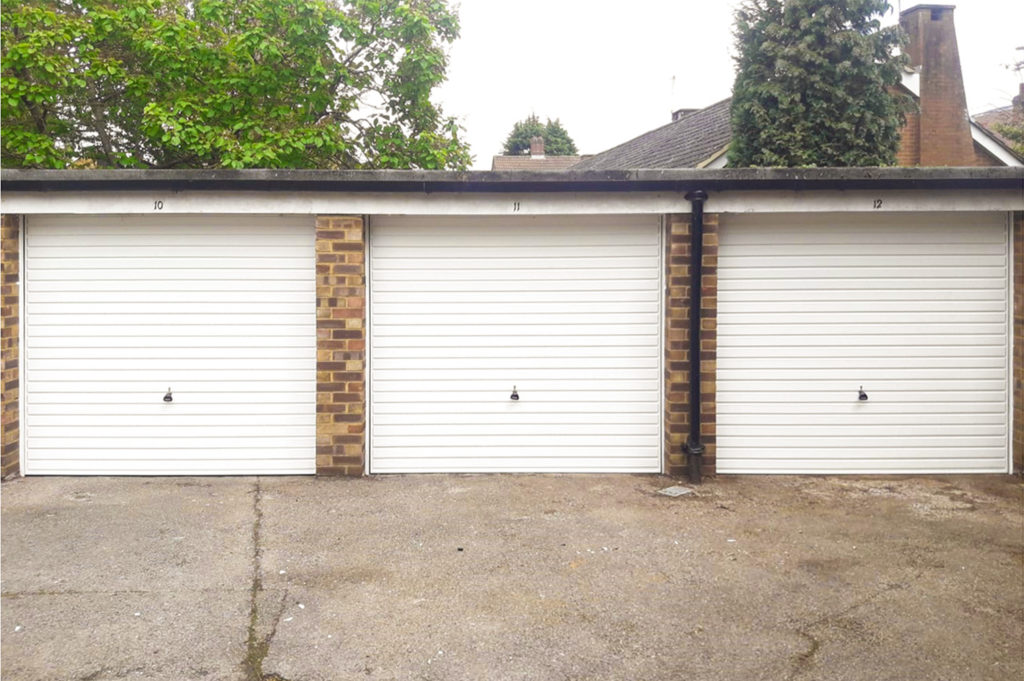 3x Garador Horizon Steel Up & Over Garage Doors Finished in Traffic White