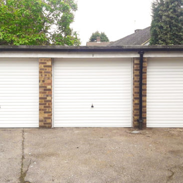 3x Garador Horizon Steel Up & Over Garage Doors Finished in Traffic White