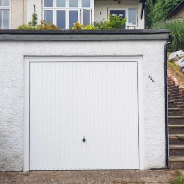 70x70 Hormann 2001 Canopy Garage Door in white