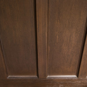 Apex Devon Tudor Up-and-Over Garage Door Panel in Dark Oak