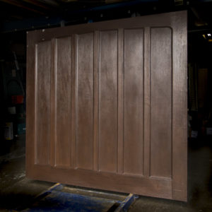 Apex Devon Tudor Up-and-Over Garage Door Panel in Dark Oak