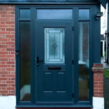 A RockDoor Ultimate Windsor Front Door in Black