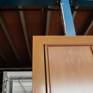 Hormann Vertical Decograin, Vertically Ribbed in Golden Oak