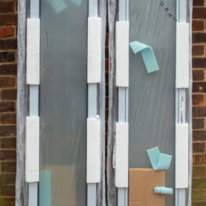 Horman Sidelite, Sandblasted Glass with Anthracite (RAL7016) Frame