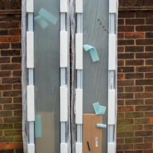 Horman Sidelite, Sandblasted Glass with Anthracite (RAL7016) Frame