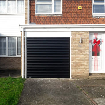 SWS SeceuroGlide Insulated Roller Garage Doors Finished in Black