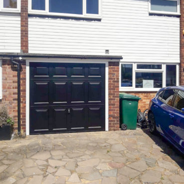 Garador Beaumont Canopy Up-and-Over Garage Door in Black