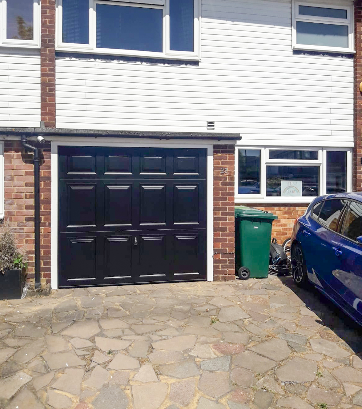 Garador Beaumont Canopy Up-and-Over Garage Door in Black