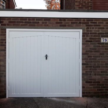 Fort Doors Steel Side Hinged Garage Door Finished in White