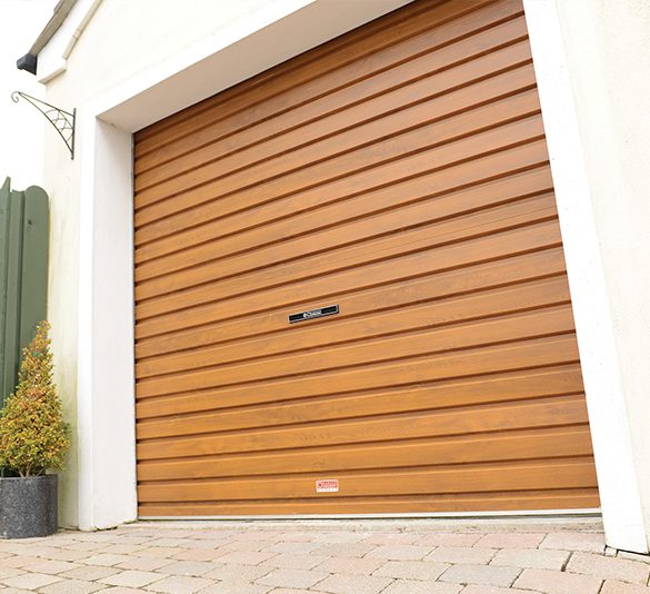 DuraPass DuraRoll Oak Garage Door