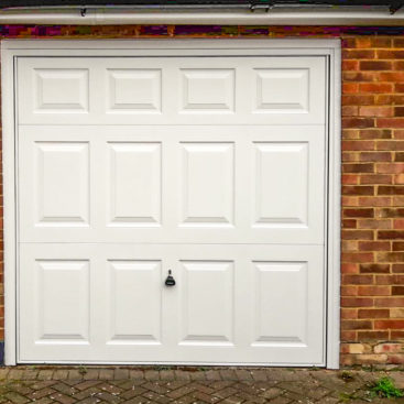 Garador Beaumont Canopy Up & Over Garage Door Finished in White