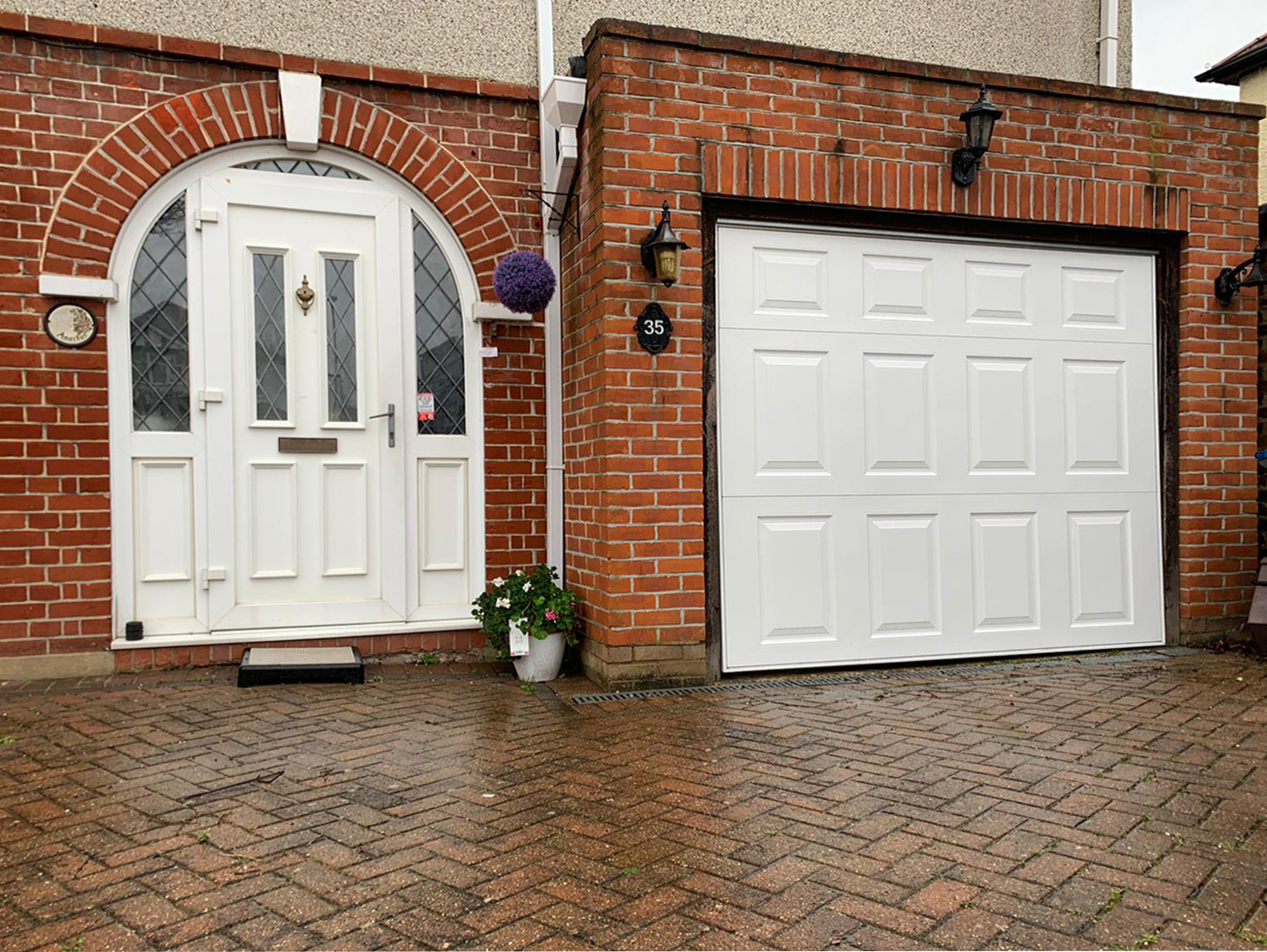 Garador Beaumont Retractable Up & Over Garage Door Finished in White