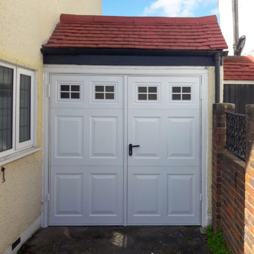 Garador Beaumont Side Hinged Garage Door Finished in White