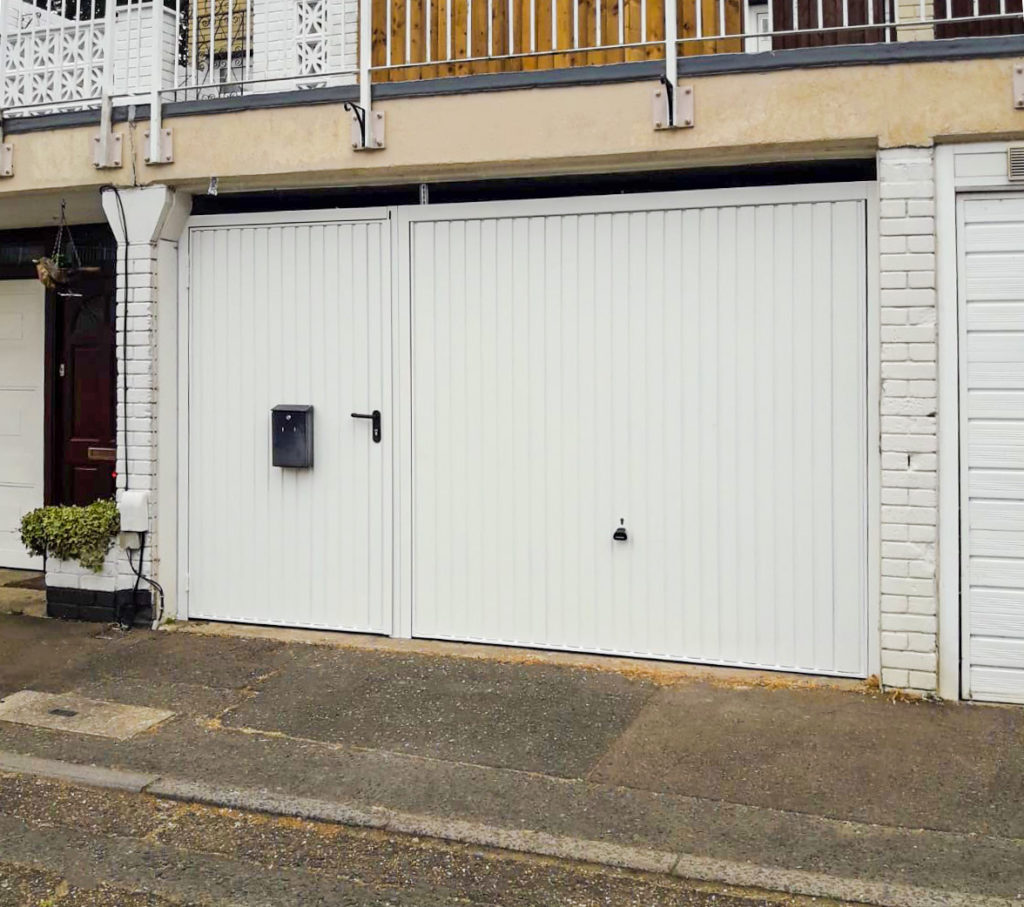 Garador Carlton Canopy Garage Door with Matching Pedestrian Door