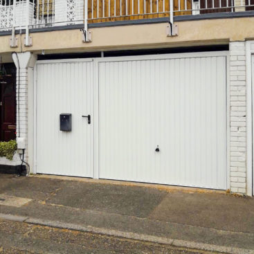 Garador Carlton Canopy Garage Door with Matching Pedestrian Door