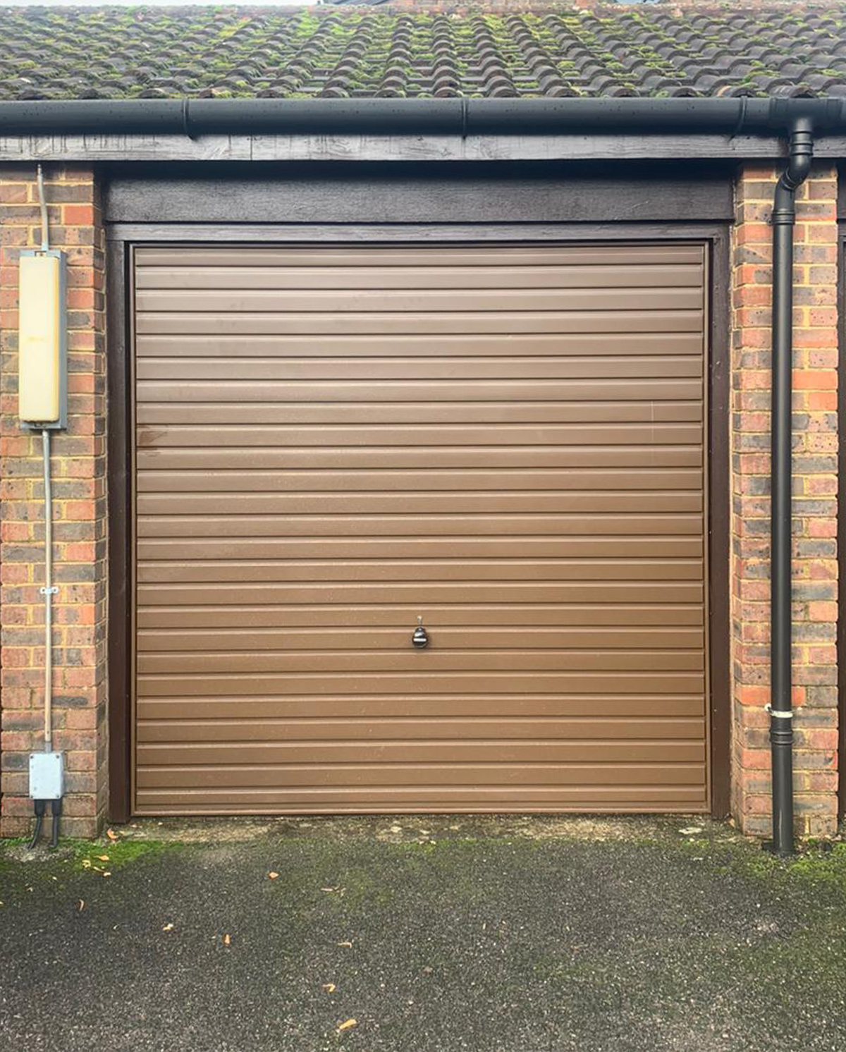 Garador Steel Up & Over Garage Door Finished in Brown