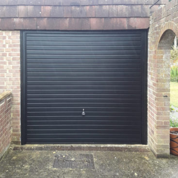 Garador Steel Up & Over Garage Door Finished in Black