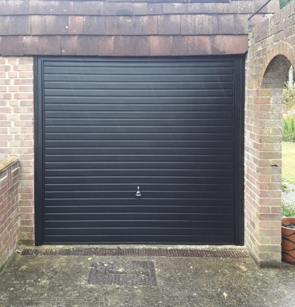 Garador Steel Up & Over Garage Door Finished in Black