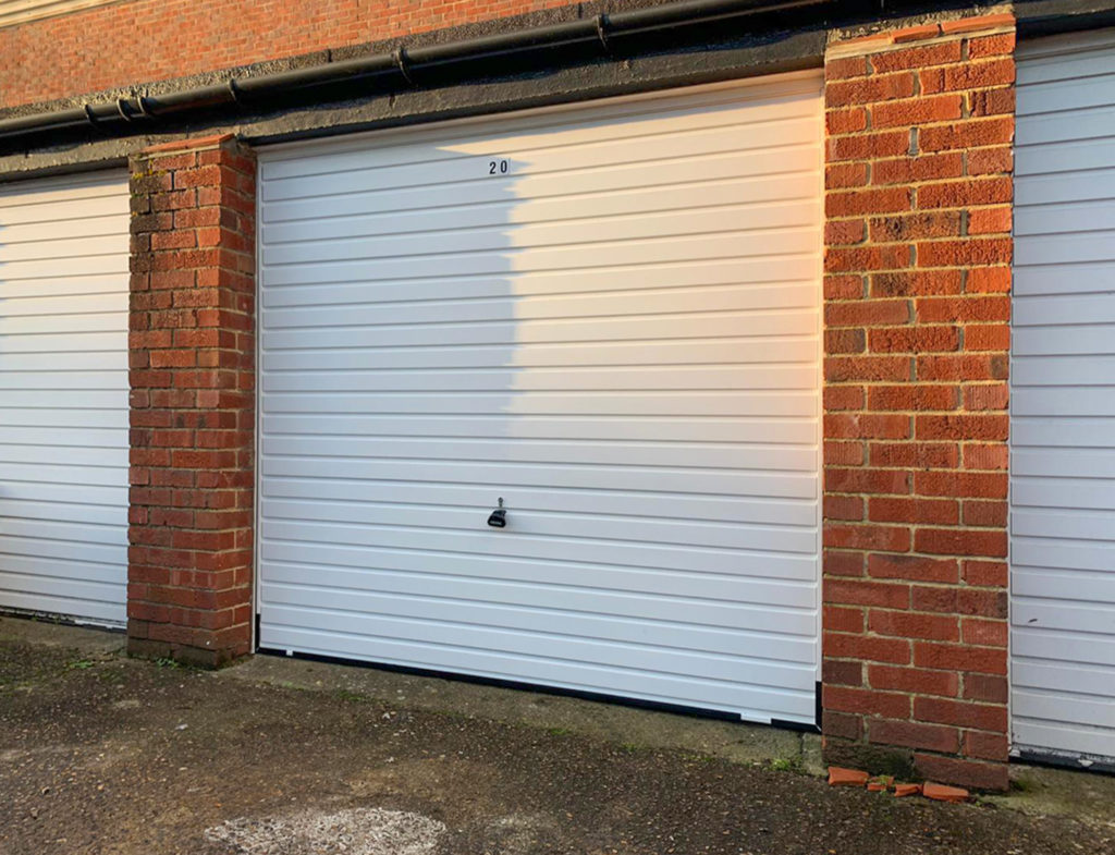 Garador Horizon Steel Up & Over Garage Door Finished in Traffic White